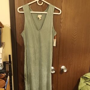 Elegant Sage Maxi Dress